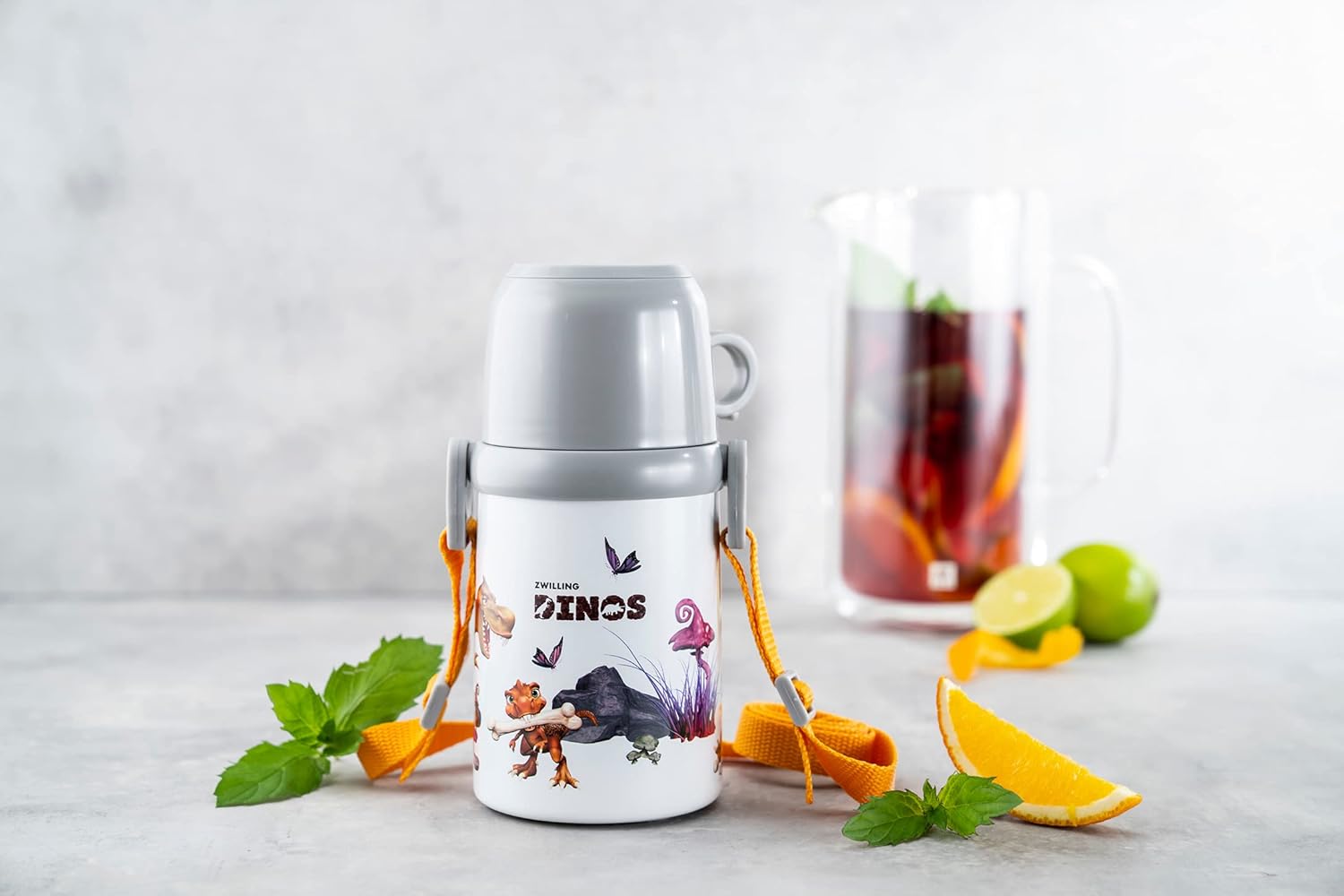 ZWILLING Thermo Isoleerfles Met Beker in Draagriem - 380 ml - Dino Marka ZWILLING - Görsel 4