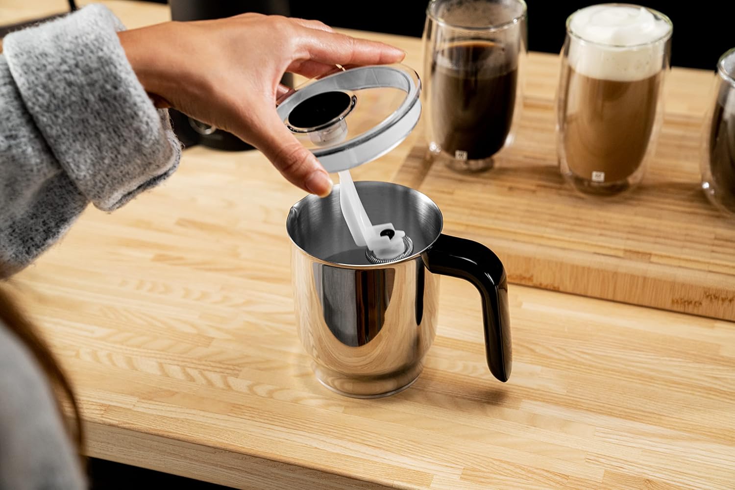 Zwilling Enfinigy Süt Köpürtücü Siyah - Görsel 5