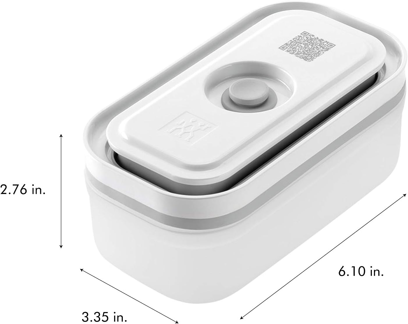 Zwilling Fresh & Save Vakumlu Saklama Kabı, S, Plastik, Yarı Şeffaf-Gri - Görsel 3