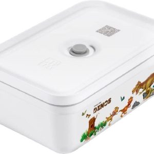 Zwilling Fresh & Save vakumlu yemek kutusu, dinozor çantası, gıda ve sandviçler için, çok renkli, tek renkli