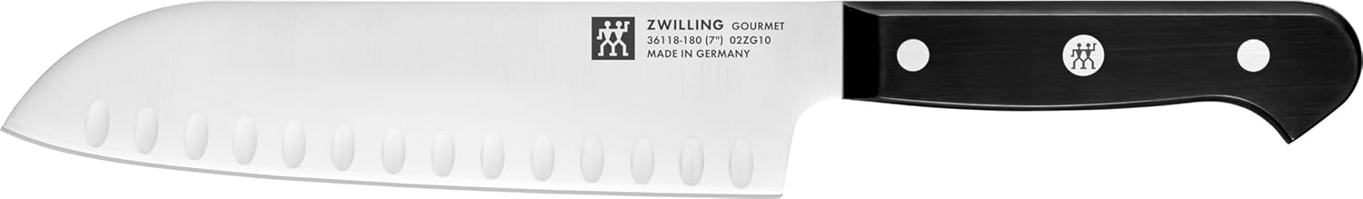 Zwilling Gourmet Oluklu Santolu Bıçağı, Paslanmaz Çelik, Siyah