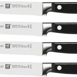 Zwilling TWIN Biftek Bıçak Set, Paslanmaz Çelik, Siyah