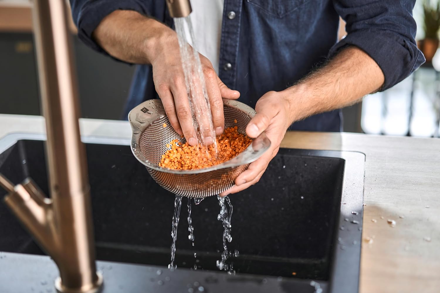 Zwilling Tel Süzgeç, Paslanmaz Çelik, Gümüş, 16 cm - Görsel 3