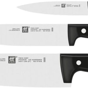 Zwilling Twin Chef 2 Bıçak Seti, Paslanmaz Çelik, Siyah