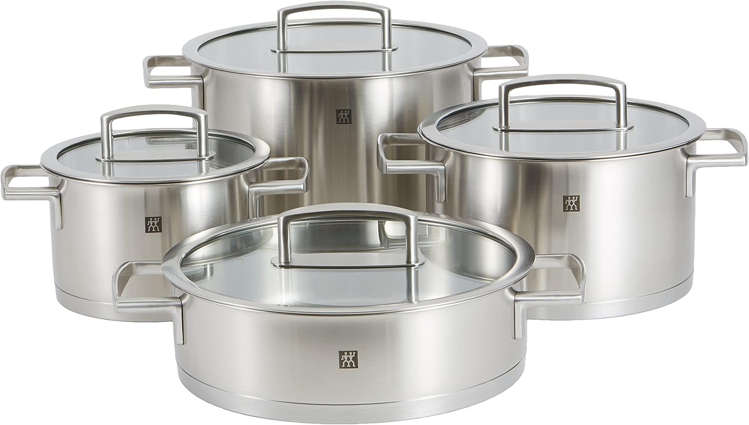 Zwilling Vitality 4 Parça Tencere Seti, Paslanmaz Çelik, Gümüş Rengi