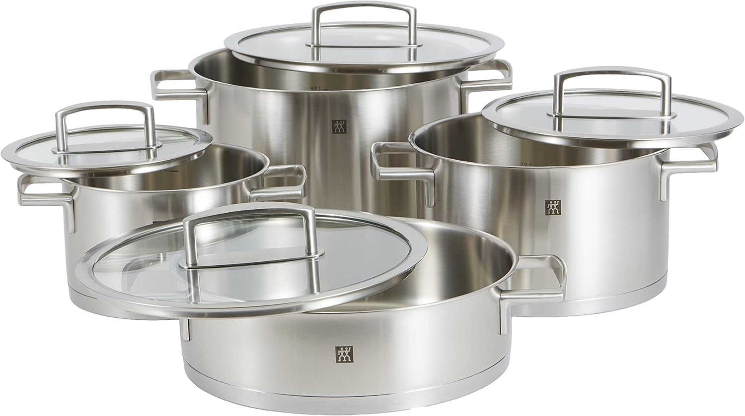 Zwilling Vitality 4 Parça Tencere Seti, Paslanmaz Çelik, Gümüş Rengi - Görsel 2